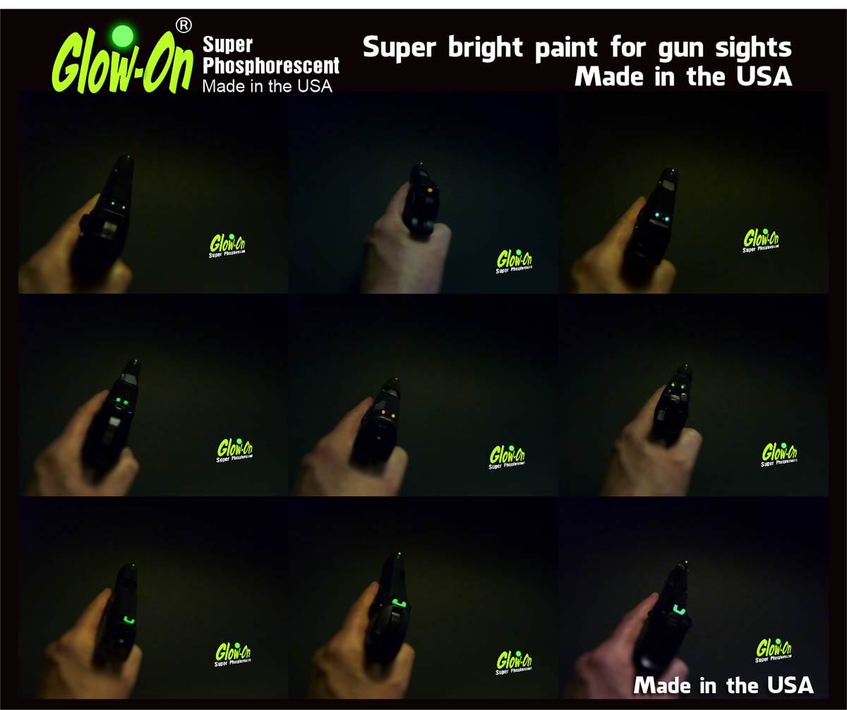Glow-On Bubble Gum Red Glow Paint - 4.6ml Gun Night Sights & DIY Projects