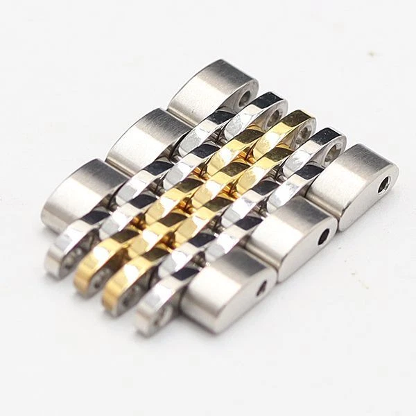 Bracelet ceinture montre femme Gucci authentique 3 maillons 126,5 pièces bicolore 14 mm
