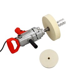 INTBUYING Glass Scratch Removal Machine 220V Powered Glass Wool Felt Polisher