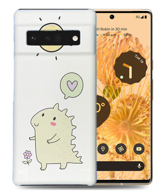 CASE COVER FOR GOOGLE PIXEL|CUTE DINOSAUR & SUN