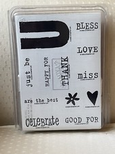 New In Pack Stampin Up All About You Thanks Celebrate Happy Bless Love Good