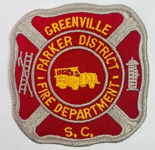 Greenville Parker District Fire South Carolina SC Patch O2