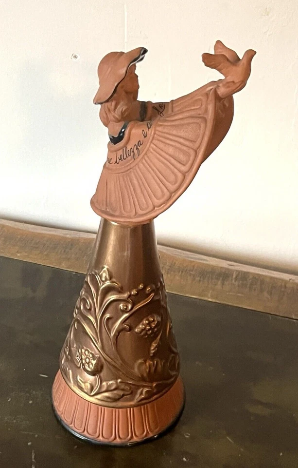 Figura RARA TerraCopper 16" del artista Kim Lawrence "Un corazón en paz" #114769 Foto 4 de 4