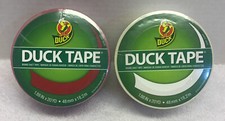 2 Pack - DUCK 392874 Duct Tape,1.88 in.x20 yd each, Red  White, New