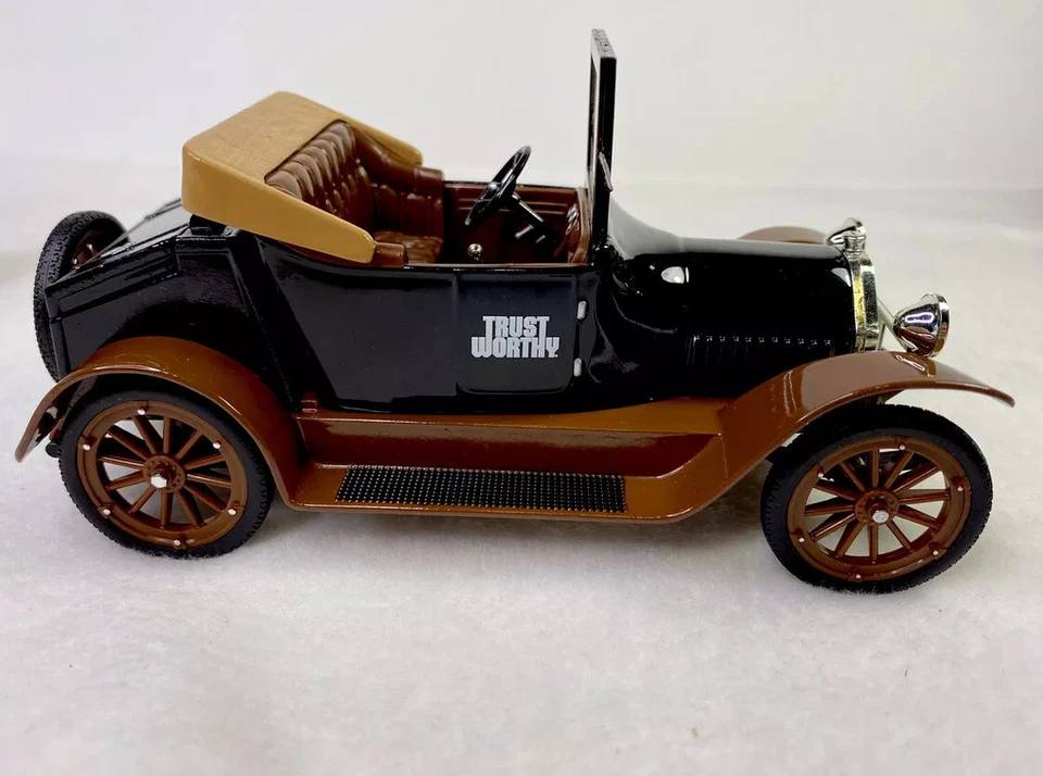 Camión Banco de Monedas Confiable Studebaker Car 4ta Edición 1914 Negro Marrón Roadster Foto 2 de 4