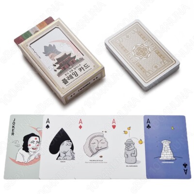 Korea Symbol Illustration Poker Playing Cards Deck Game Art Plastic Waterproof
