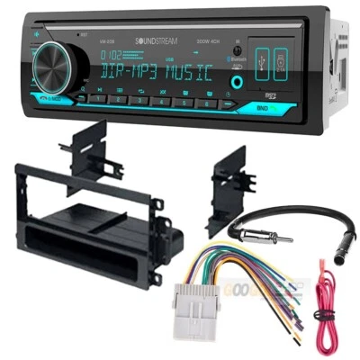 SOUNDSTREAM VM-20B For 2003-2006 GMC Sierra 1500 Bluetooth MP3 Car Stereo AM/FM Radio & Install kit
