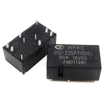 2PCS HongFa HFKC 012-2ZSPT 12VDC 10Pins Power Relay