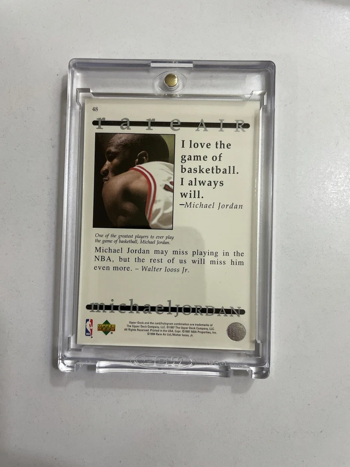 Mint Upper Deck Rare Air Jordan “One Of The Greatest” Michael Jordan. - Image 4 of 4