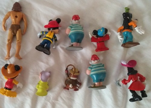 Disney PVC i zestaw figurek Myszka Miki Goofy Tarzan Kapitan Hak Fantazja Krasnolud - Zdjęcie 6 z 17