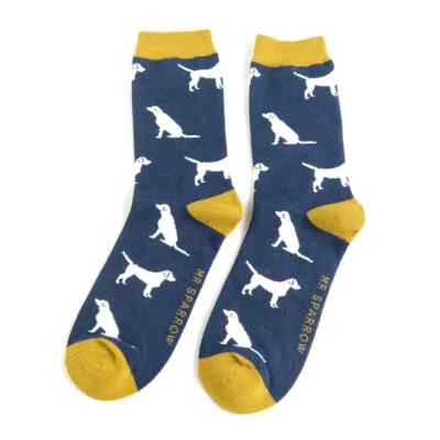 MR HERON MR SPARROW Labrador Socks Mens Boys Dogs Golden Retriever Dog Christmas Gift