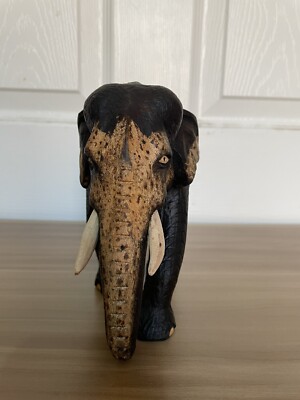 holz basteln asiatischer Elefant / Stoßzahn 