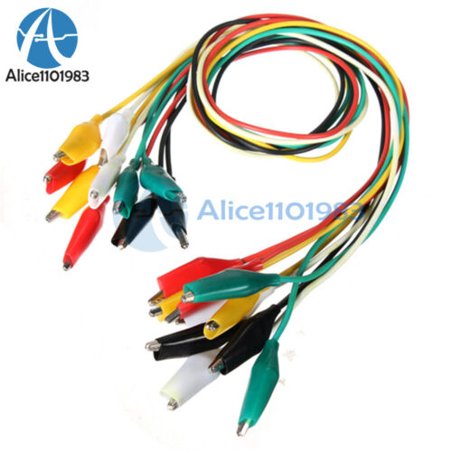 50PCS 50cm Double-ended Crocodile Clips Cable Alligator Jumper Wire Test Leads - Picture 1 of 4