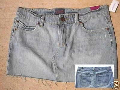 NWT $35 AEROPOSTALE LIGHT DENIM SKIRT SZ 9 / 10