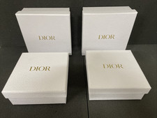 4 Authentic Square Dior Gift Box White Textured 5X5 inches Empty Gift Boxes
