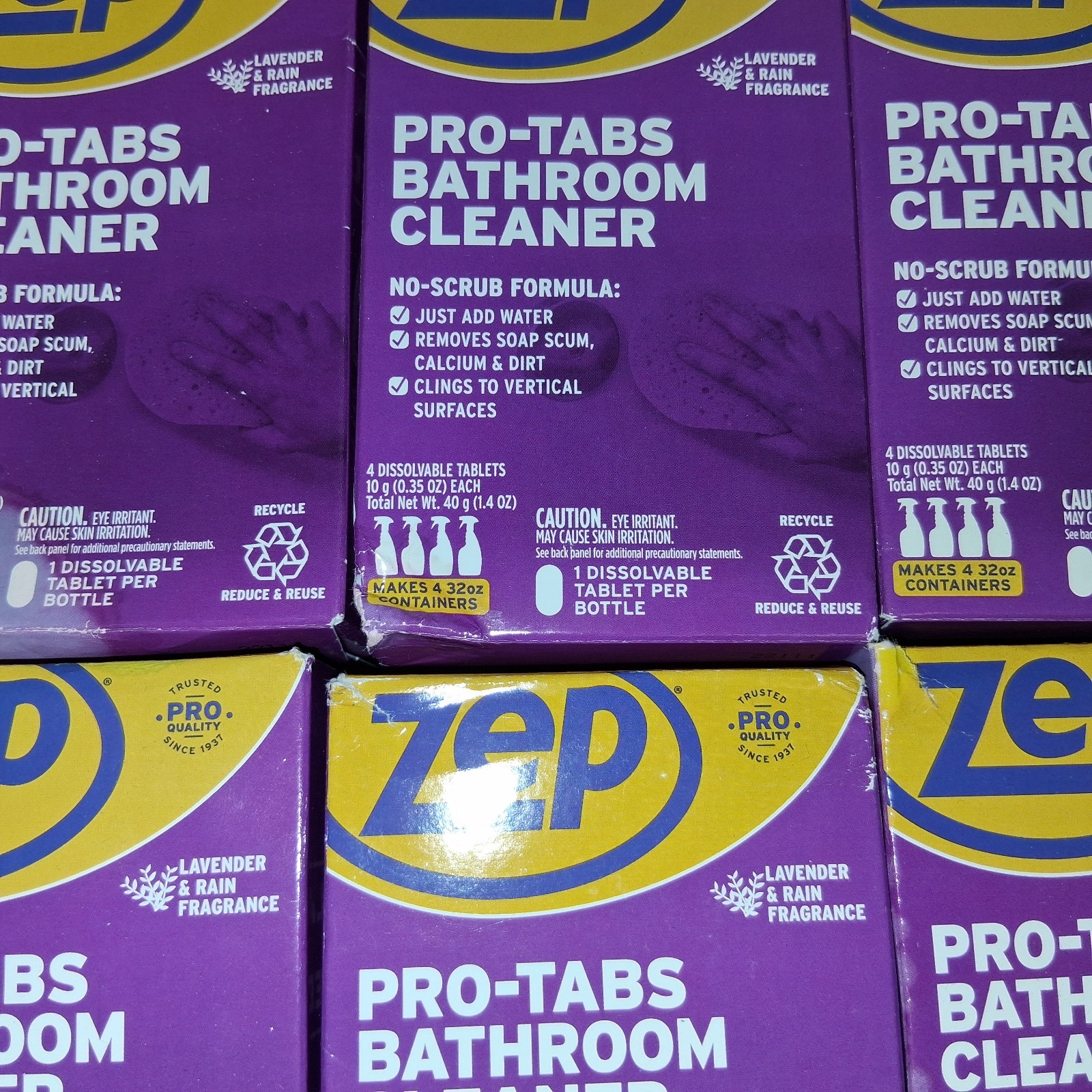 12x Zep Pro Tabs Bathroom Cleaner ,  New , Boxes Have Wear And Tear , READ