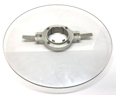 #ad Unbranded 15quot;Dia x 1 4quot;Thk Round Clear Plastic Cover Lid w 3quot; Pressure Lock NOS $88.04