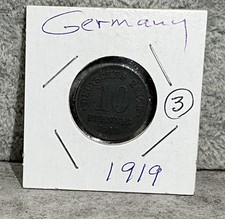 1919 Deutsches Reich Germany 10 Pfennig German Empire Coin