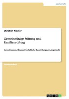 GemeinnüTzige Stiftung Und Familienstiftung Christian KräMer Taschenbuch 24 S.