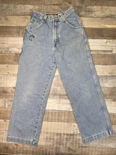 Vintage Y2K JNCO Baggy Jeans Boys Size 16 26x27 Skater Grunge Woody Blue Denim