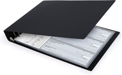 3 Rings Business Check Binder for 3 on a Page Checks, Fit 3 & 9 Holes Check (9''