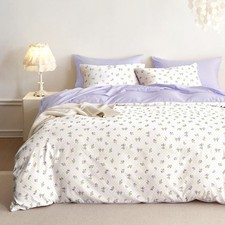 - Floral Comforter Set, Coquette Cottagecore Aesthetic Cute Flower Rose Patte...