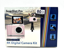 NEW Vivitar SnapShot Pro 4K Digital Camera Kit w/ Selfie Screen : 80 Megapixels