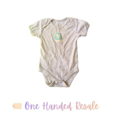   Rene Rofe baby Grey Comfy Baby Bodysuit w/ Lion Design L (6-9M)
