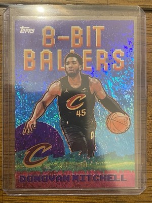 2025 Topps Basketball 8-Bit Ballers Donovan Mitchell Purple Holo