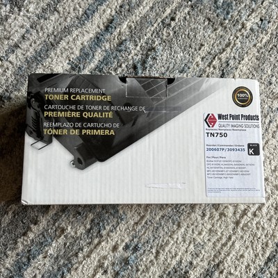 West Point Products Compatible Black High Yield Toner Cartridge TN750