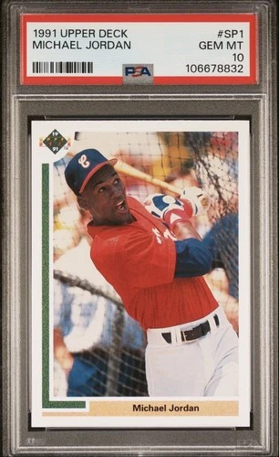 MICHAEL JORDAN 1991 UPPER DECK BASEBALL SP WHITE SOX #SP1 PSA 10 Q6995