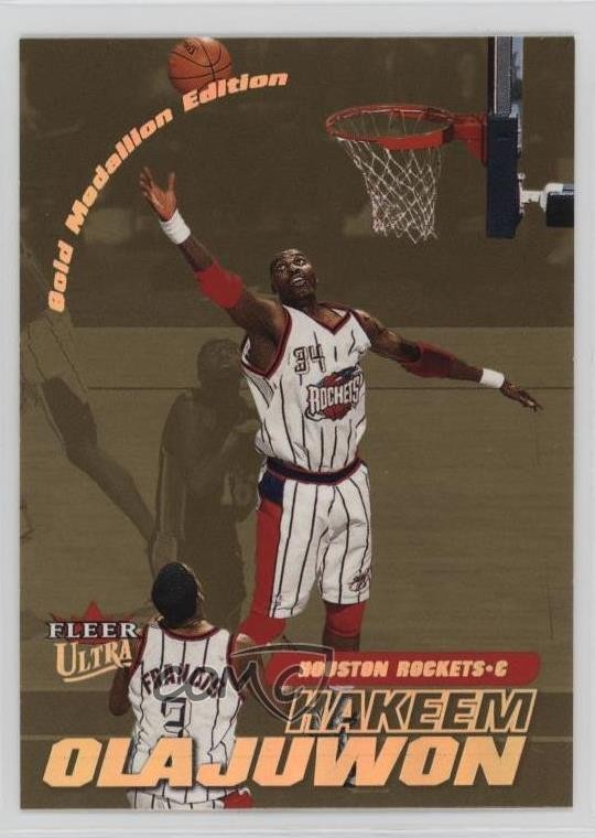 2000-01 Fleer Ultra Gold Medallion Hakeem Olajuwon #55G HOF