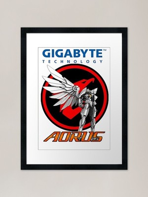Gigabyte Technology, Aorus Framed A Framed Wall Art Poster Canvas Print Picture
