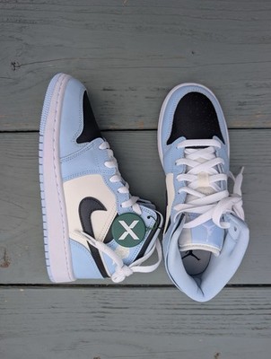 Nike Air Jordan 1 Mid Ice Blue Sneaker Junior Kinder NEU UK 4,5