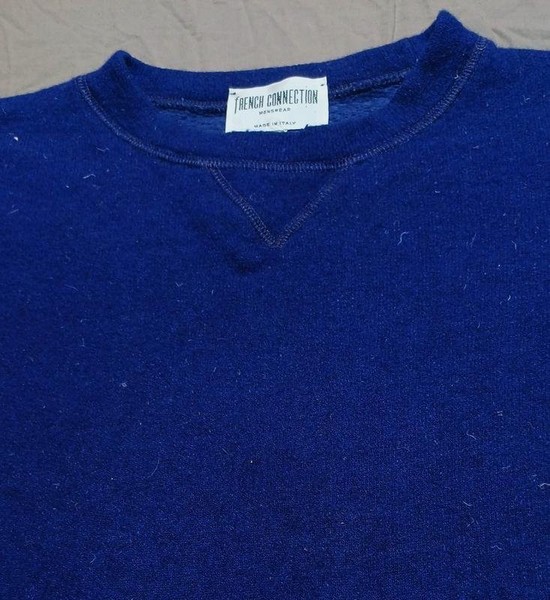 Men French Connection Pullover Navy Wool 40 /L /