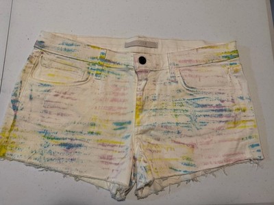 Joe s  Jeans Multicolor Cut Off Denim Shorts Size 30 Women's Cotton Summer