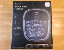 Homedics Bubble Bliss Deluxe Heated Foot Spa Bath with Massage Bubbles - Black