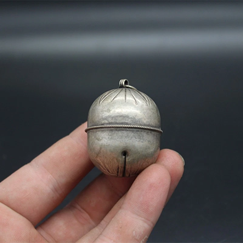 Colecciona campanas cabeza de león campanas de cobre blanco mascotas perros campanas artesanías Foto 4 de 4