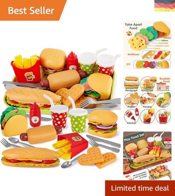 Kreatives Spielset mit Taco, Hamburger und mehr    für Kinder ab 3 Jahren