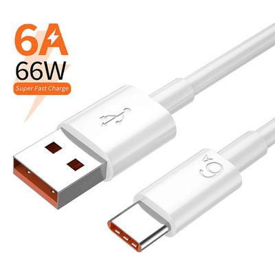 6A USB C Cable 66W Type C Super Fast Charging Phone Charger Data Wire For Huawei