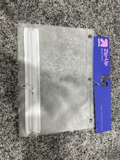 Lot of 19 Up  Up Zip-Up Binder Pouches Clear Plastic Pencil Case 10x7   3-Ring