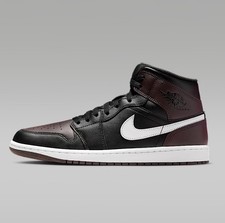 Air Jordan 1 Mid MAN’S  BAROQUE BROWN/WHITE-BLACK BRUN  SIZE UK 9  EUR 44