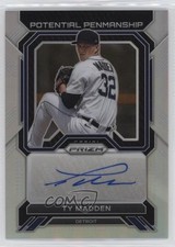 2023 Panini Prizm Potential Penmanship Silver Prizm Ty Madden #PP-TM Auto 0x3z