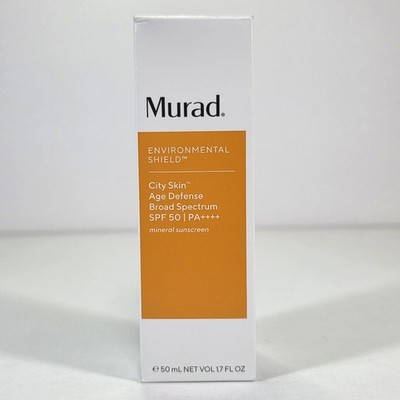 Murad City Skin Age Defense SPF 50 Protect Brighten Correct 1.7oz EXP 02/2027