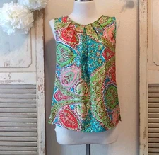 Talbots women's multicolor sleeveless top