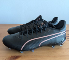 Puma King Ultimate FG/AG Men's Size 10.5 Leather Soccer Cleats Black 107563-07