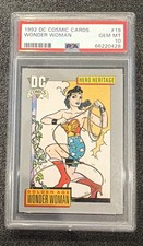 1992 DC Cosmic Cards 19 Wonder Woman PSA 10