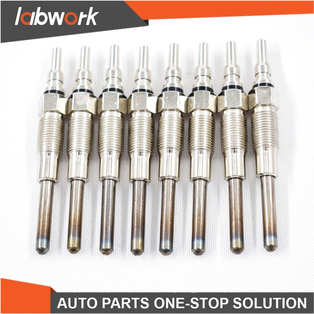 Labwork Set of 8 Glow Plug For Ford F350 F250 IDI 1988-1994 7.3L  F2TZ12A342A