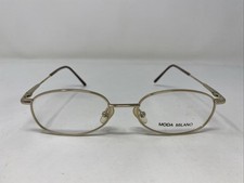 MODA MILANO 171 COL.90 48-16-140 Gold Metal Full Rim Eyeglasses Frame XV77