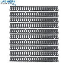 Steel 10 Piece 4 Powder Coated E Track Rail Set Black Finish For Trailers Vans
